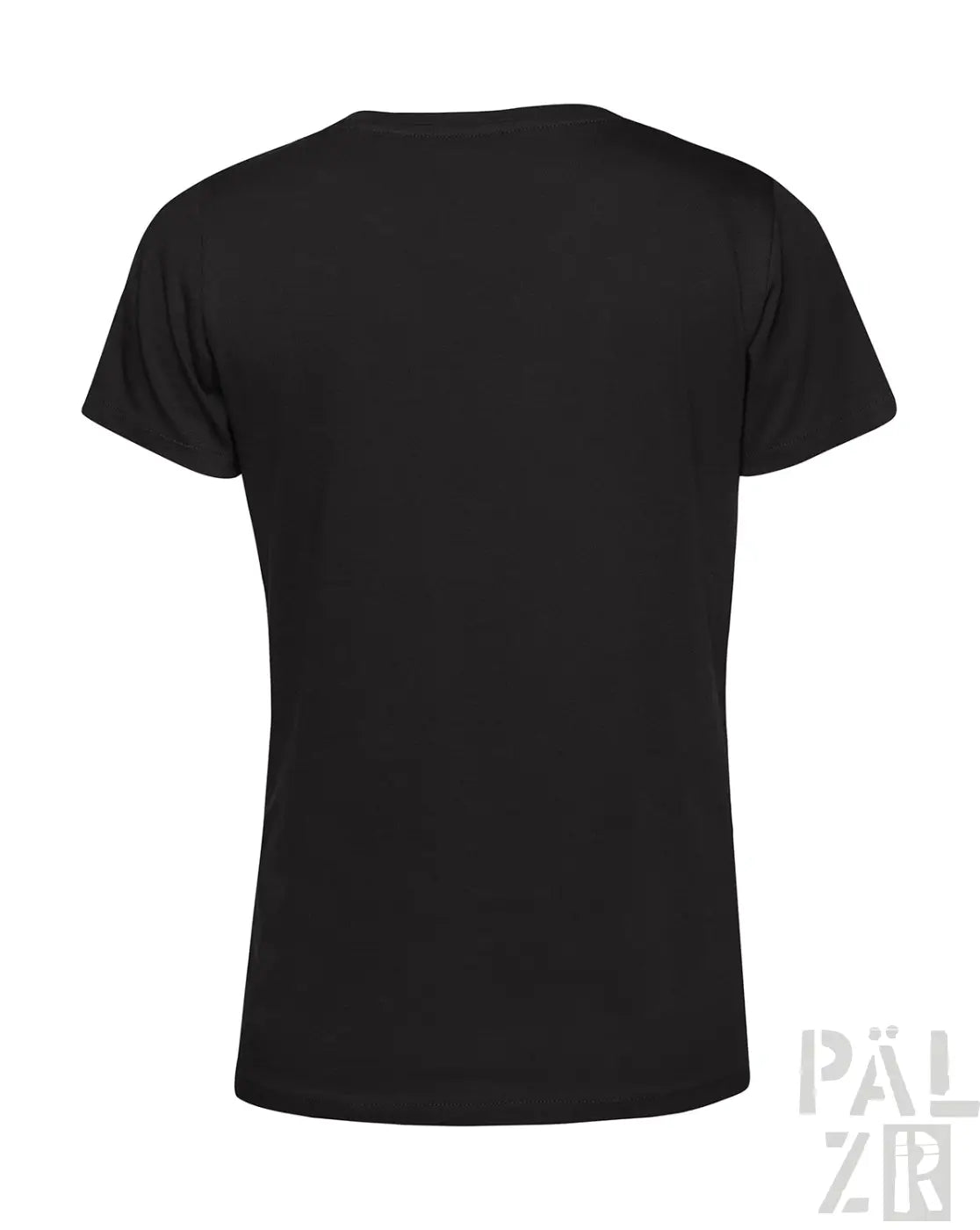 Schwarzes frauen kurzarm t shirt mit klassischem rundhalsausschnitt aus verschiedenen farben