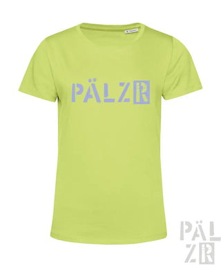 Hellgrünes Pälzer T-Shirt mit weißem Logodesign.