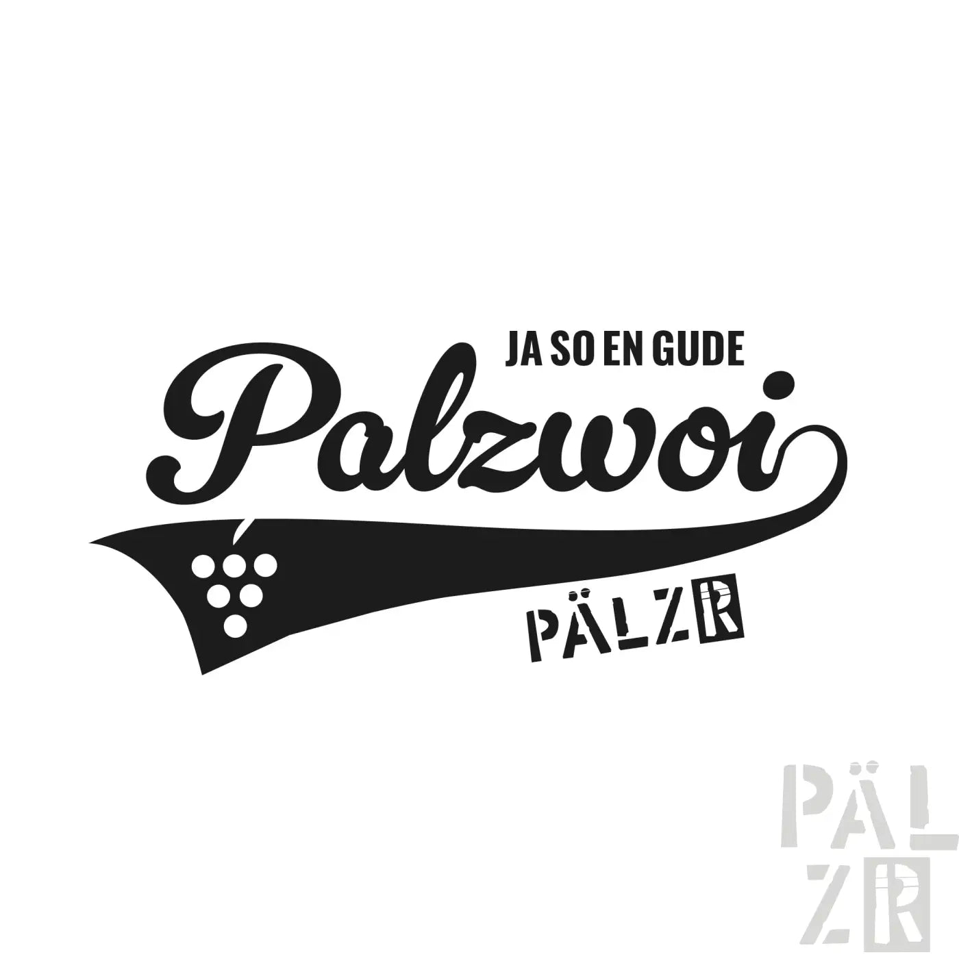 Frauen t-shirt palzwoi in verschiedenen farben mit schwarzem vintage-logo und weintrauben-motiv