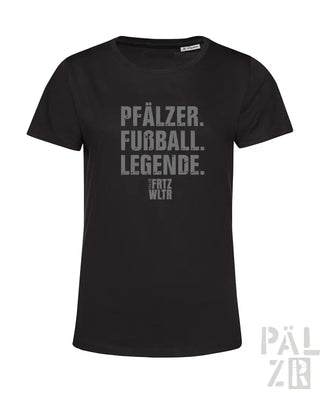 Schwarzes T-Shirt mit weißem Text „Pfälzer“.