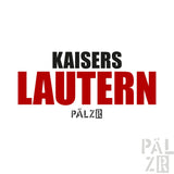 Frauen zipper mit kaiserslautern pälzr logo in schwarz und rot auf weißem hintergrund verschiedene farben