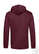Männer hoodie frtz wltr stdn 2 in bordeaux mit weichem, glattem stoff und gerippten bündchen und saum