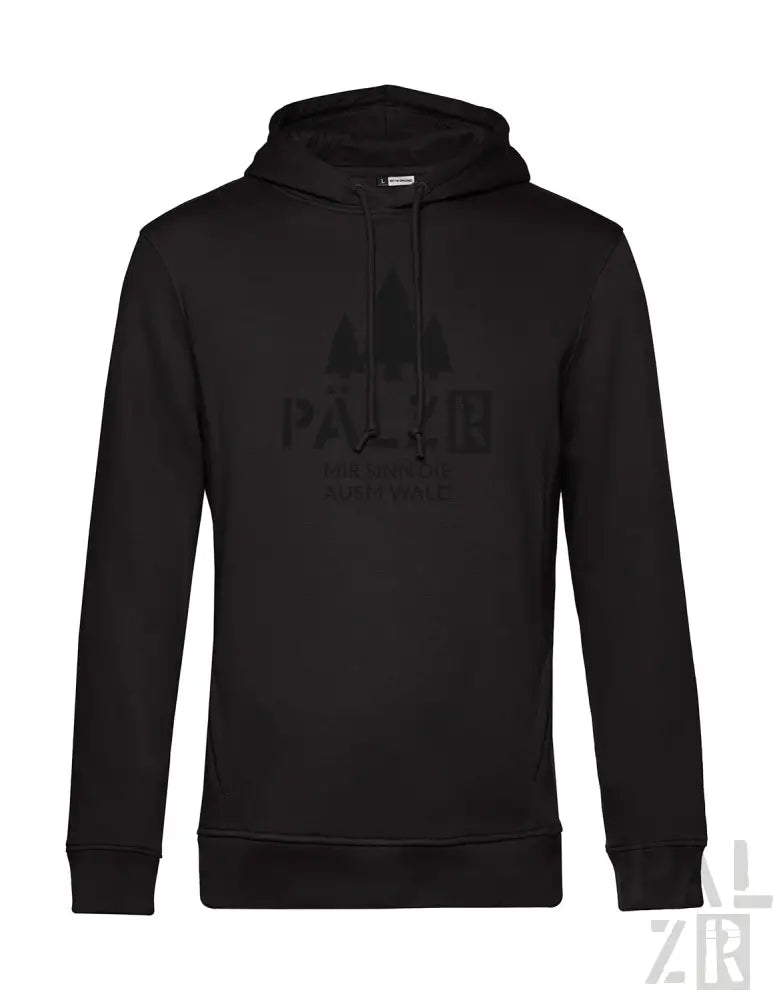 Schwarzes Hoodie mit ’pawz’-Logo und Vogel-Design, aus Baumwolle gefertigt.