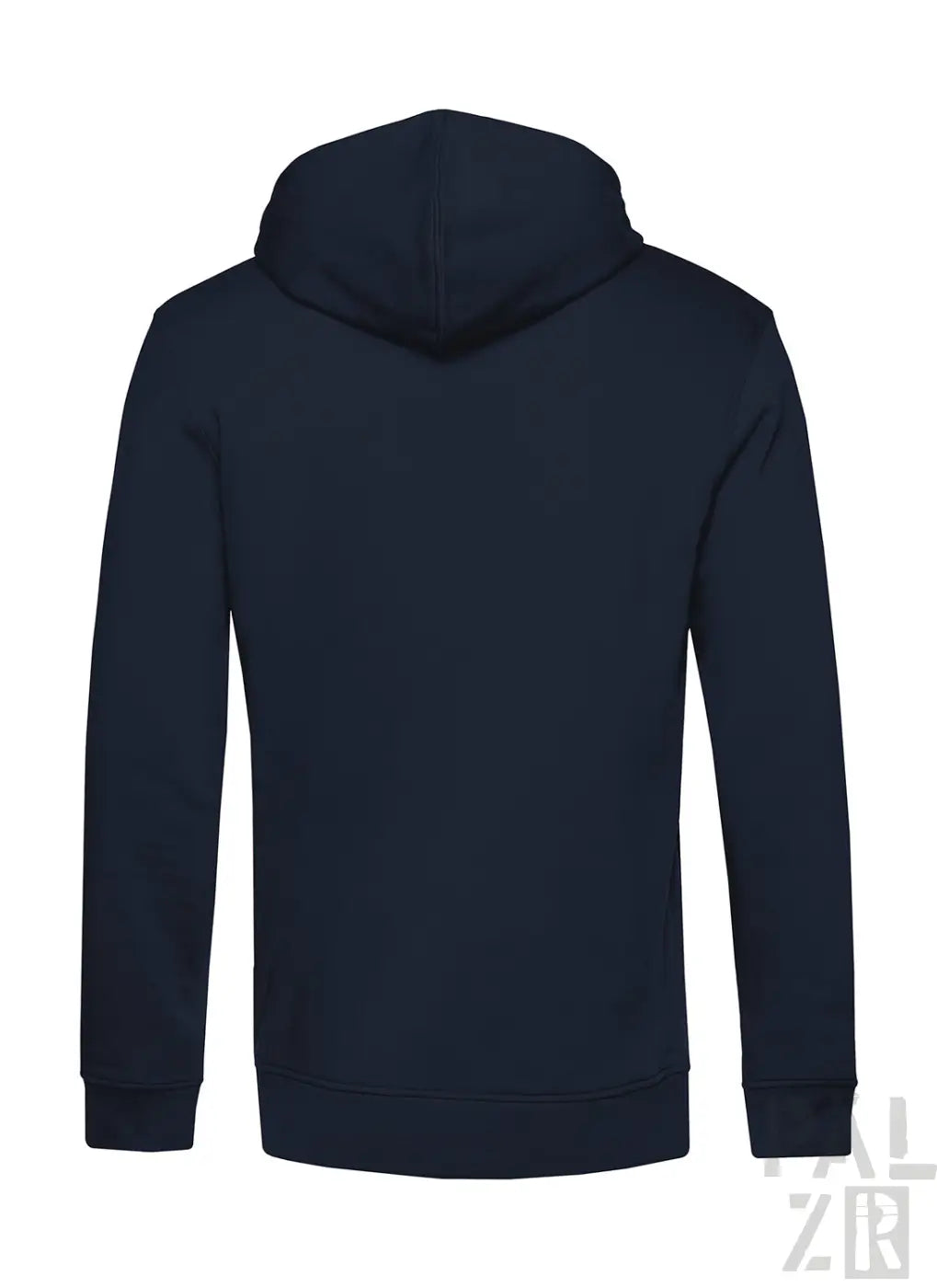 Männer hoodie von pälzr originals in marineblau mit kapuze samt rippenbündchen und saum in verschiedenen farben