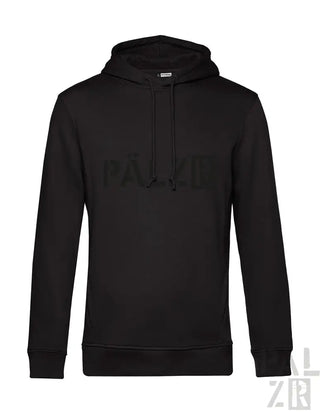 Schwarzes Hoodie mit ’p.a.r.o.s.h.’-Logo auf der Vorderseite, aus Baumwolle und Polyester.