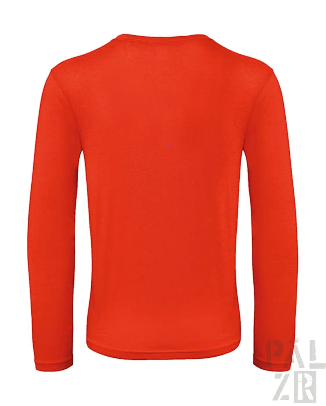 Orange langärmliges Thermoshirt mit gerippten Bündchen und Saum.