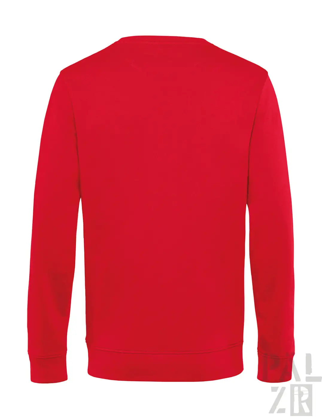 Rotes langarm-sweatshirt männer von westkurvenkind mit glattem, einfarbigem stoff in verschiedenen farben