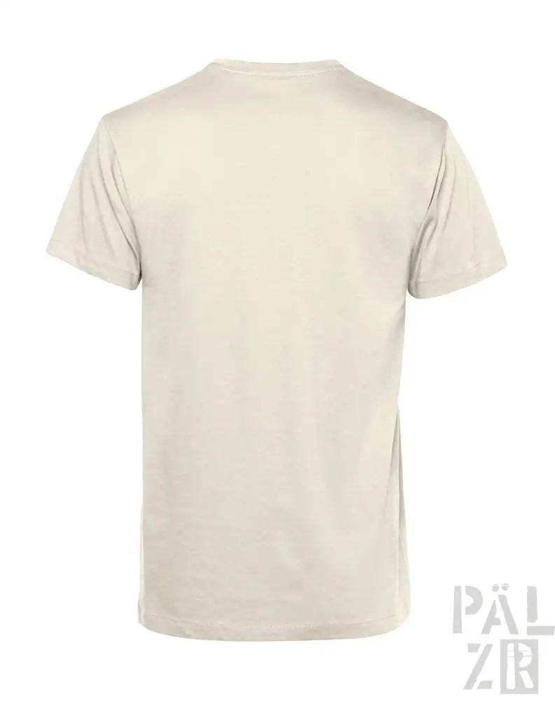 Cremeweiße Crew-Neck-T-Shirt mit kurzen Ärmeln und entspannter Passform.