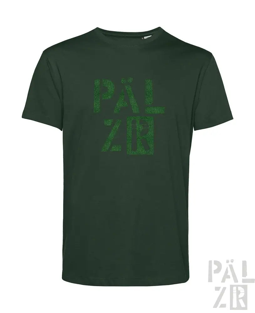 Dunkelgrünes Pfälzer T-Shirt mit Camouflage-Print-Design.
