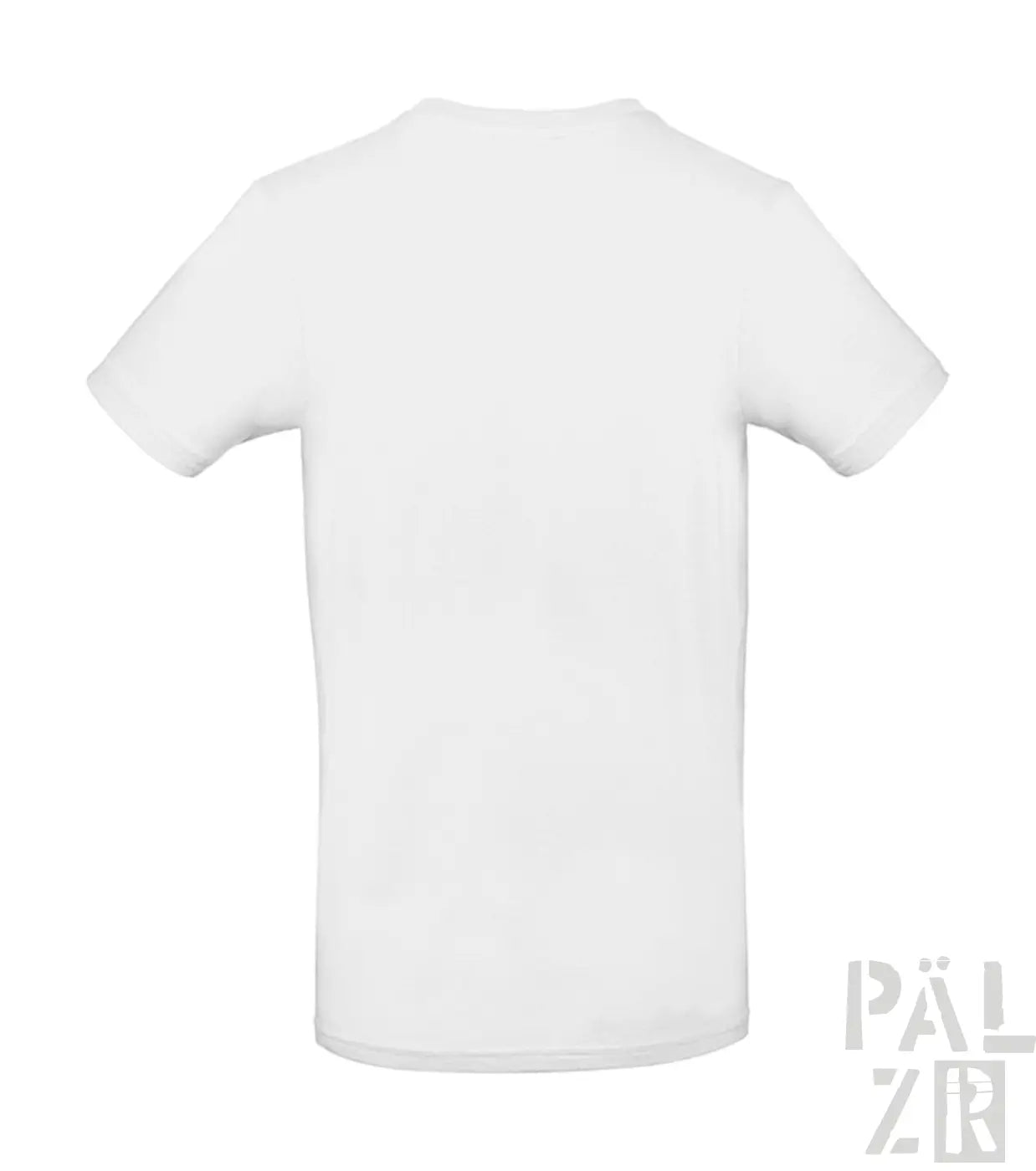 Weißes Crew-Neck-T-Shirt mit kurzen Ärmeln und einfachem Design.