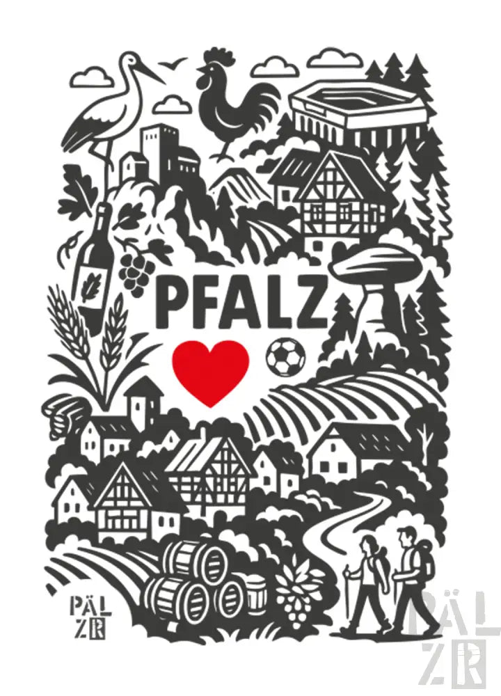 Roter herzförmiger Weinkorkenverschluss mit Korken und Etikett.