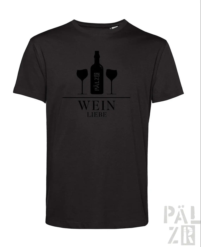 Men's T-Shirt | Wine Love | Black | Anthracite Logo