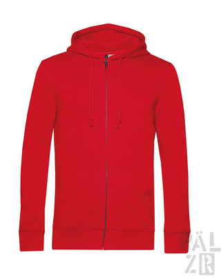 Männer zipper frtz wltr stdn 2 roter vollständig reißverschluss hoodie aus weicher baumwolle mit kapuze und kordeln