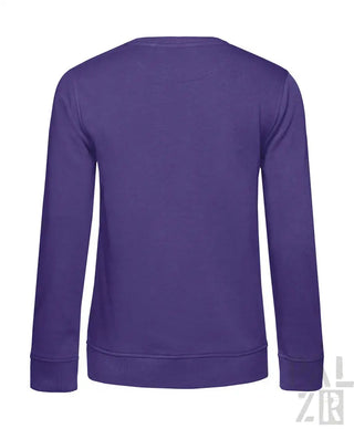 Lavendel-Fleece-Sweatshirt mit gerippten Bündchen und Saum.