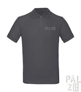 Kohle-graues Poloshirt mit gesticktem Logo, Pälzir-Marke.