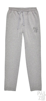 Graue Pal Zileri Jogginghose mit Kordelbund und Logo auf dem Bein.