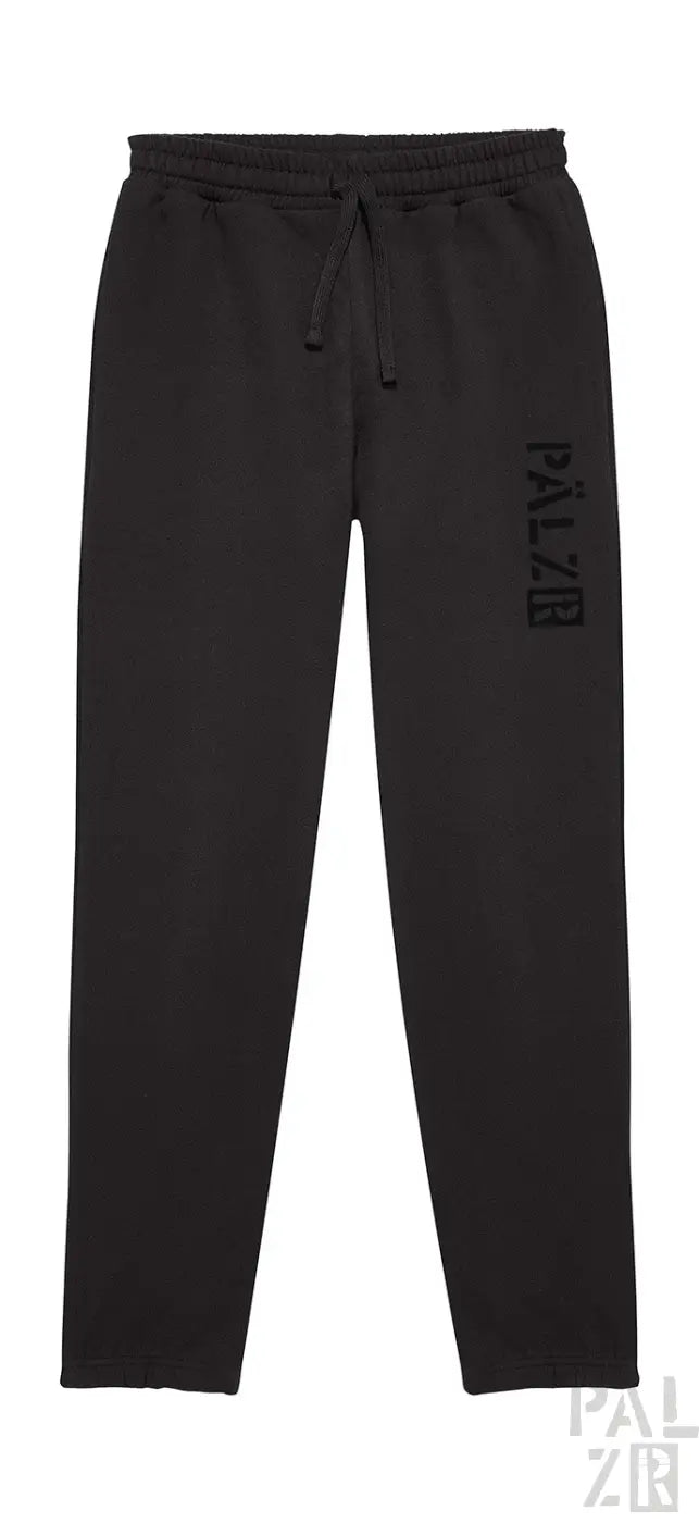 Schwarze Pal Zileri Jogginghose mit Kordelbund und Logo am Bein.