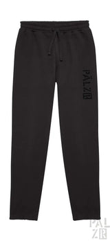 Schwarze Pal Zileri Jogginghose mit Kordelbund und Logo am Bein.