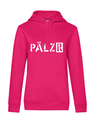 Frauen Hoodie | Queen | fuchsia | Logo weiss