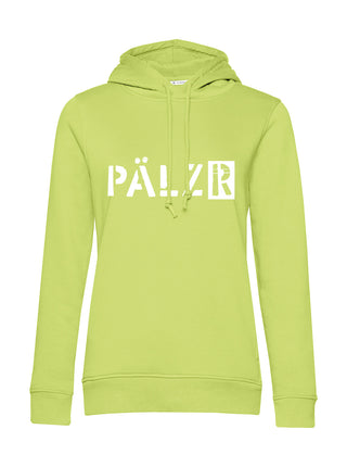 Frauen Hoodie | PÄLZR | limone | diverse Logofarben