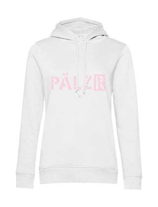 Women Hoodie | white | Soft rose logo