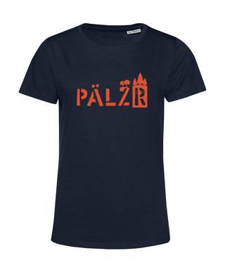 Women | T-shirt | PÄLZRwald | navy blue | Orange logo 