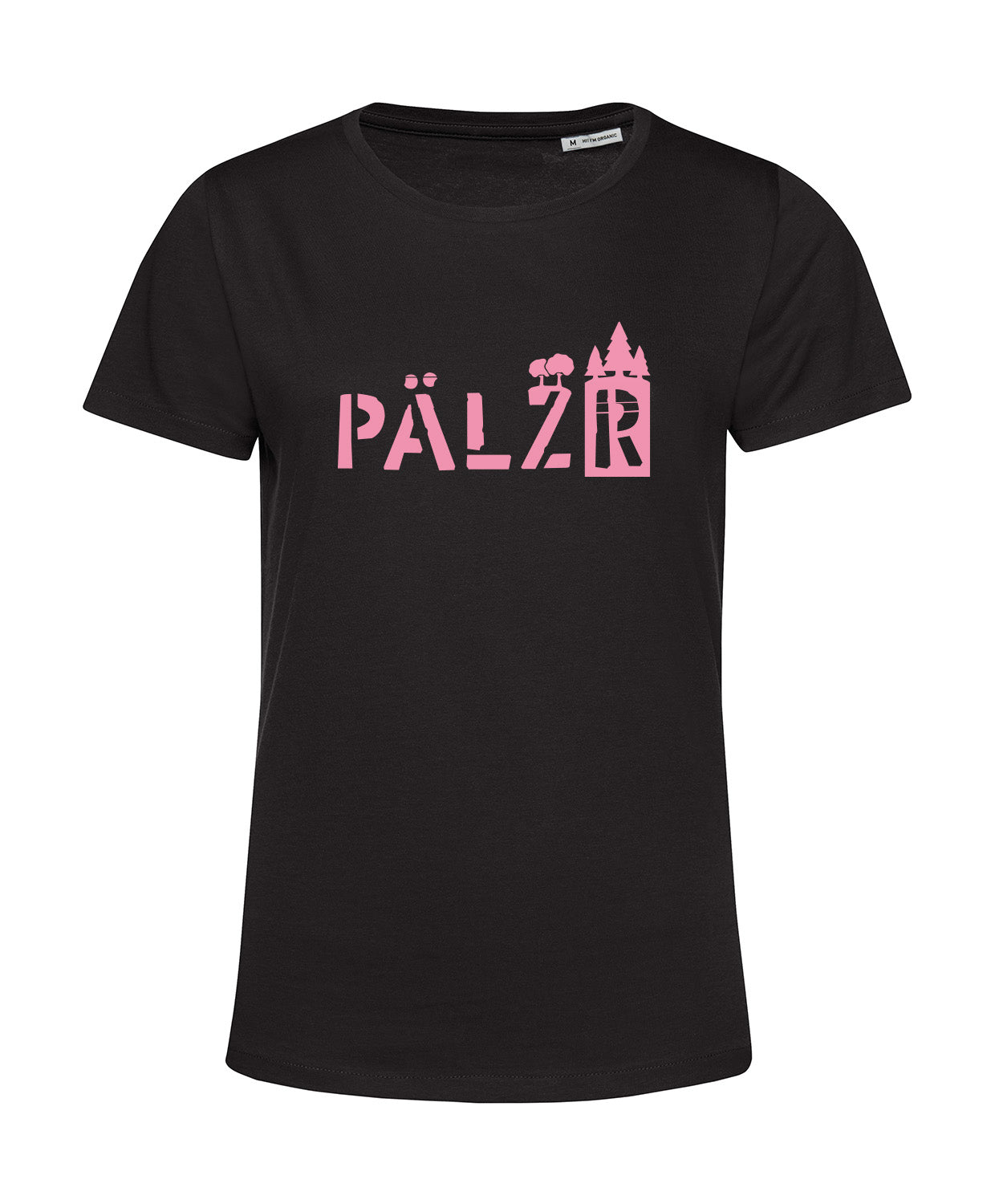 Frauen | T-Shirt | PÄLZRwald | schwarz | Logo rosa