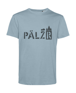 Men | T-shirt | PÄLZRwald | blue fog | Logo anthracite 