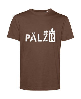 Männer | T-Shirt | PÄLZRwald | baumbraun | Logo weiss